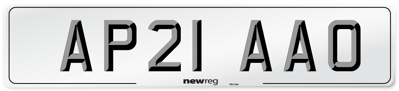 AP21 AAO Number Plate from New Reg
